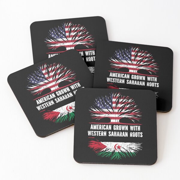 Item preview, American Grown with Western Saharan Roots USA Flag designed and sold by CosmoKitsch.