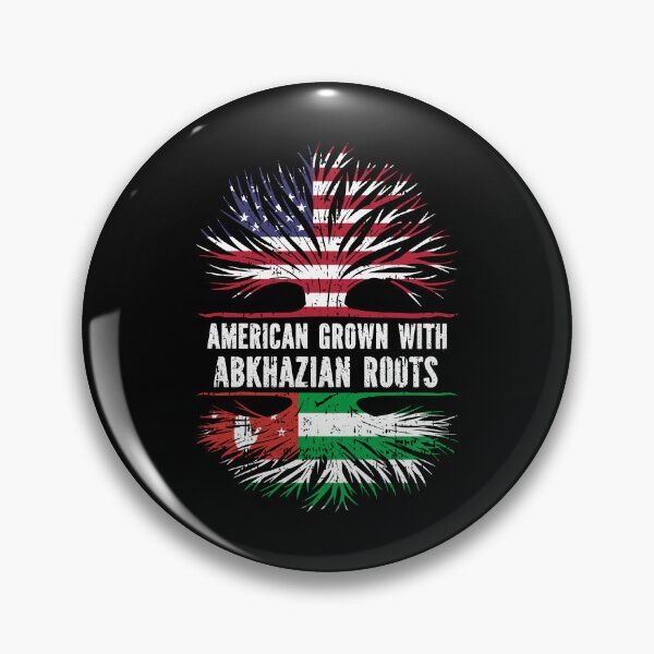 Item preview, American Grown with Abkhazian Roots USA Flag Abkhazia designed and sold by CosmoKitsch.