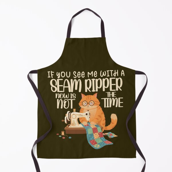 Item preview, Cat Sewing If You See Me with A Seam Ripper designed and sold by Colorfulman.