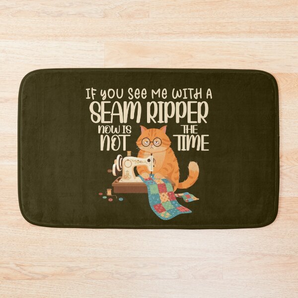 Item preview, Cat Sewing If You See Me with A Seam Ripper designed and sold by Colorfulman.