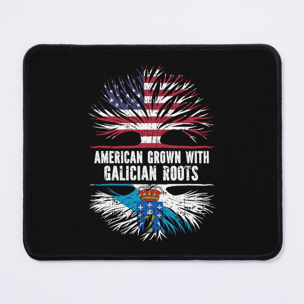 Item preview, American Grown with Galician Roots USA Flag designed and sold by CosmoKitsch.