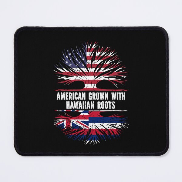 Item preview, American Grown with Hawaiian Roots USA Flag designed and sold by CosmoKitsch.