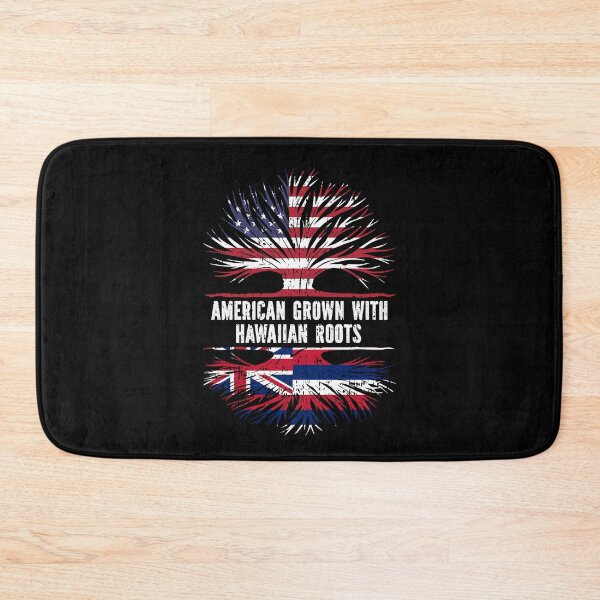 Item preview, American Grown with Hawaiian Roots USA Flag designed and sold by CosmoKitsch.