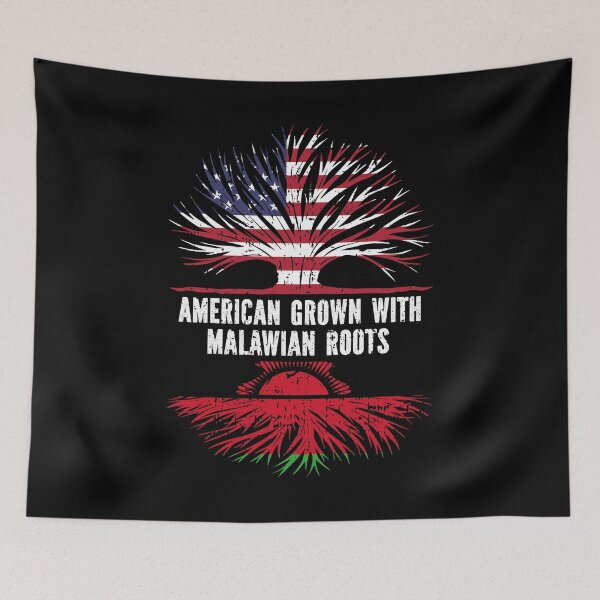 Item preview, American Grown with Malawian Roots USA Flag designed and sold by CosmoKitsch.
