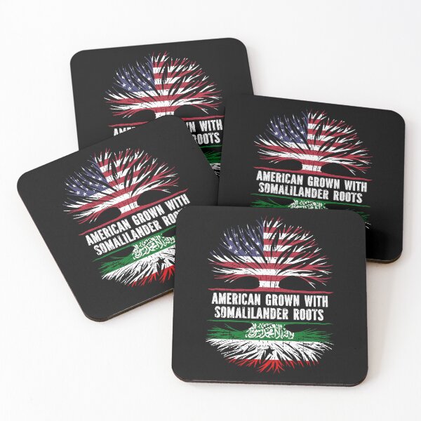 Item preview, American Grown with Somalilander Roots USA Flag designed and sold by CosmoKitsch.