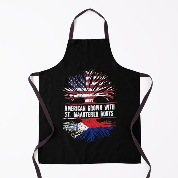 Item preview, American Grown with St. Maartener Roots USA Flag Sint Maarten designed and sold by CosmoKitsch.