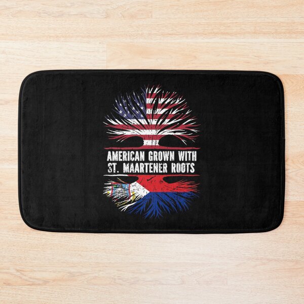 Item preview, American Grown with St. Maartener Roots USA Flag Sint Maarten designed and sold by CosmoKitsch.