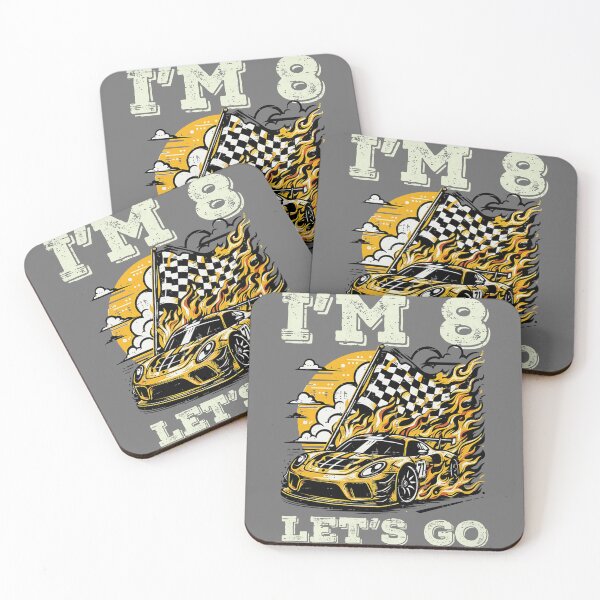 Item preview, 8th Birthday Race Car Flag Im 8 Years Old Bday Boys Kids designed and sold by KristineLi.