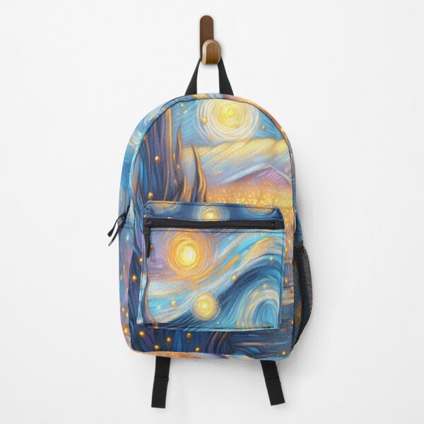 Item preview, Starry City Lights – Swirling Night Sky in Van Gogh Inspired Urban Dream designed and sold by FotoworldEdel.