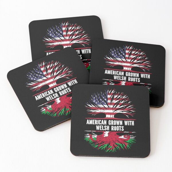 Item preview, American Grown with Welsh Roots USA Flag Wales  designed and sold by CosmoKitsch.