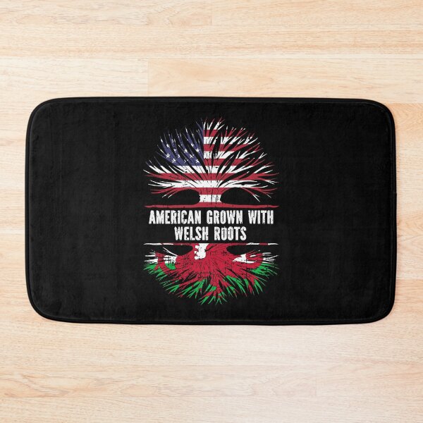 Item preview, American Grown with Welsh Roots USA Flag Wales  designed and sold by CosmoKitsch.
