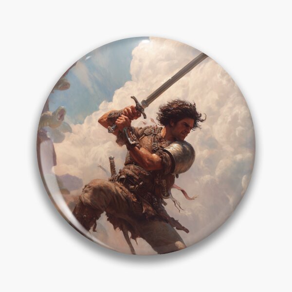 Item preview, Warrior Ambushed by Serpents - Fantasy RPG designed and sold by Mission Ready.