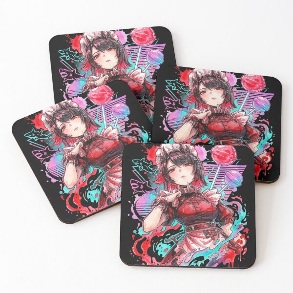 Item preview, Ellen Joe ZZZ Black Red Outfit Shark Tail Portrait designed and sold by Senpaiwaves.