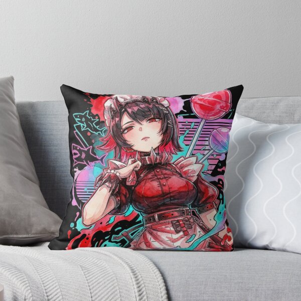 Item preview, Ellen Joe ZZZ Black Red Outfit Shark Tail Portrait designed and sold by Senpaiwaves.