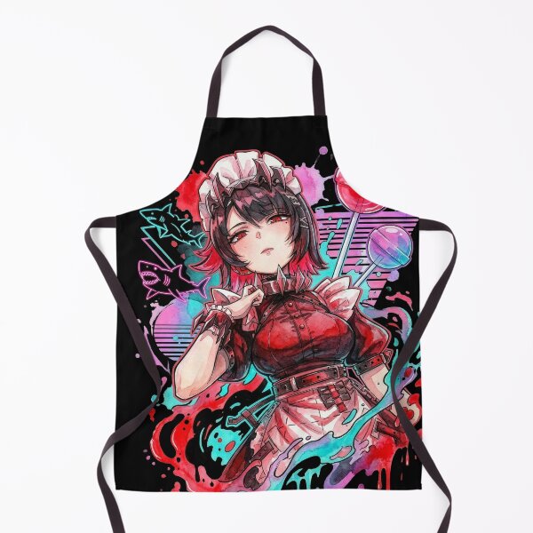 Item preview, Ellen Joe ZZZ Black Red Outfit Shark Tail Portrait designed and sold by Senpaiwaves.