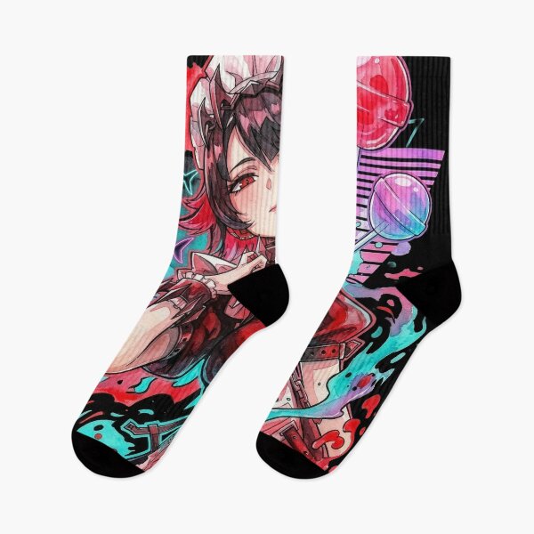 Item preview, Ellen Joe ZZZ Black Red Outfit Shark Tail Portrait designed and sold by Senpaiwaves.