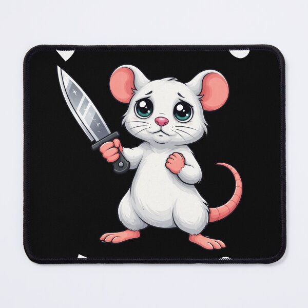 Item preview, Funny White Mouse Don't Mess With Me - Cute But Psycho Cartoon designed and sold by M.Store.
