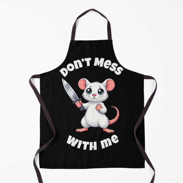 Item preview, Funny White Mouse Don't Mess With Me - Cute But Psycho Cartoon designed and sold by M.Store.