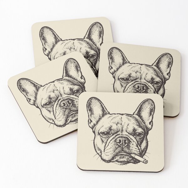 Item preview, Smoking French Bulldog. #3 designed and sold by EunsooLee.