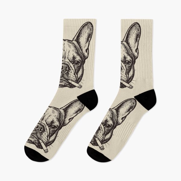 Item preview, Smoking French Bulldog. #3 designed and sold by EunsooLee.