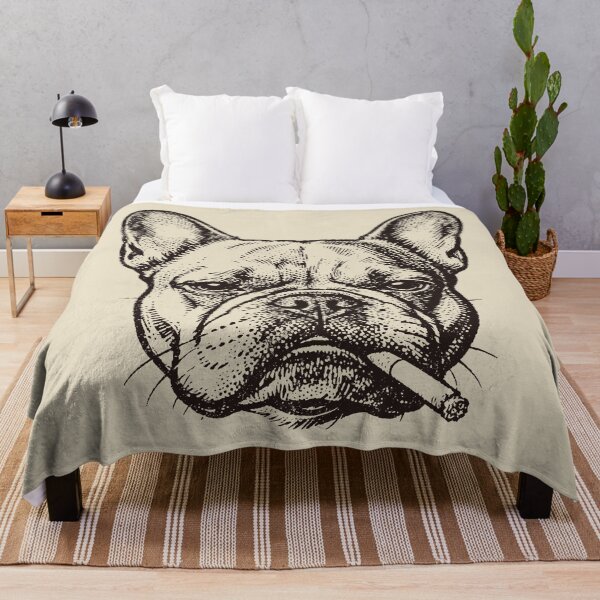 Item preview, Smoking French Bulldog. #3 designed and sold by EunsooLee.