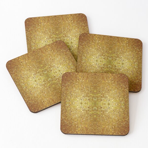 Item preview, Vintage Gold Glass Mosaic designed and sold by Dana Du.