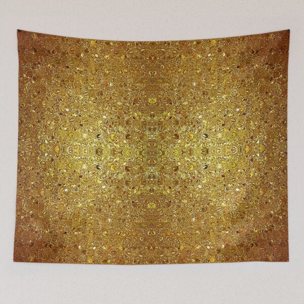 Item preview, Vintage Gold Glass Mosaic designed and sold by Dana Du.