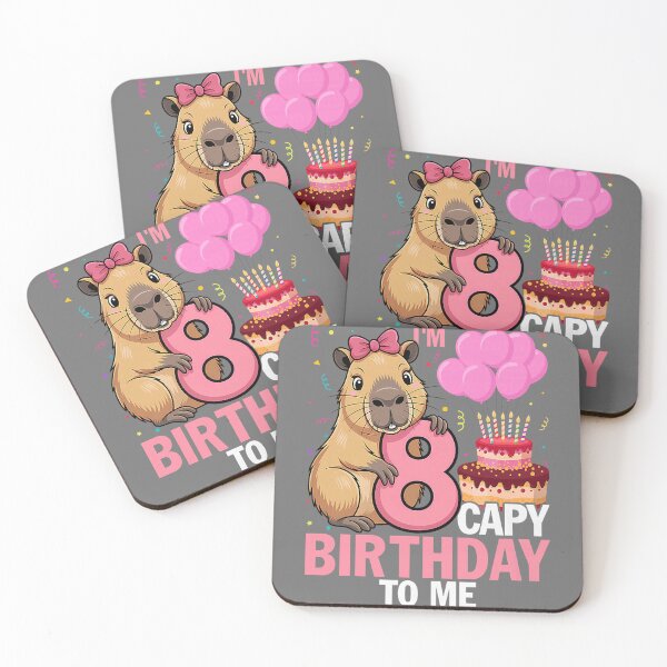 Item preview, 8 Years Capy to Me Girls 8th Birthday Capybara designed and sold by KristineLi.