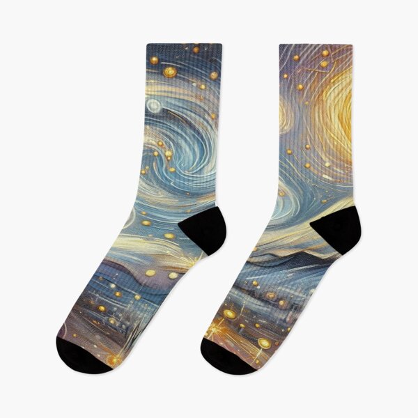 Item preview, Starry Night Whirl – Cosmic Swirls in Van Gogh Inspired Dream Village designed and sold by FotoworldEdel.