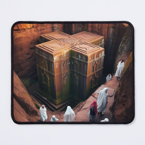 Item preview, LALIBELA  FAMOUS ROCK CHURCH - Wall Art - 1200 to early 1300 Century designed and sold by DBM Photo Art 1.