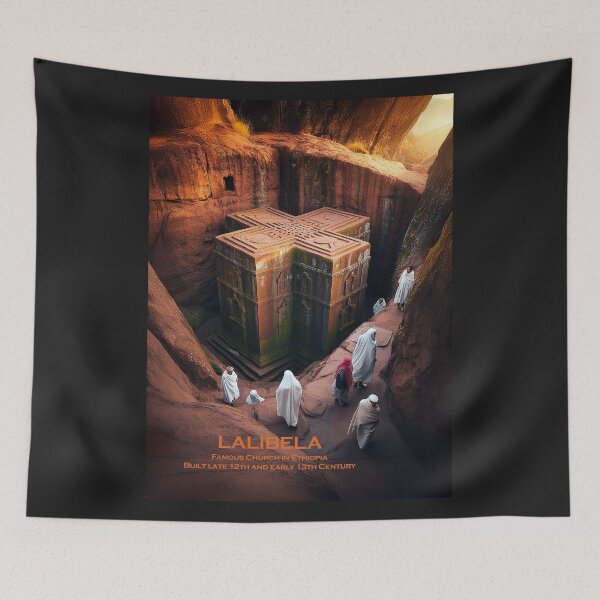 Item preview, LALIBELA  FAMOUS ROCK CHURCH - Wall Art - 1200 to early 1300 Century designed and sold by DBM Photo Art 1.