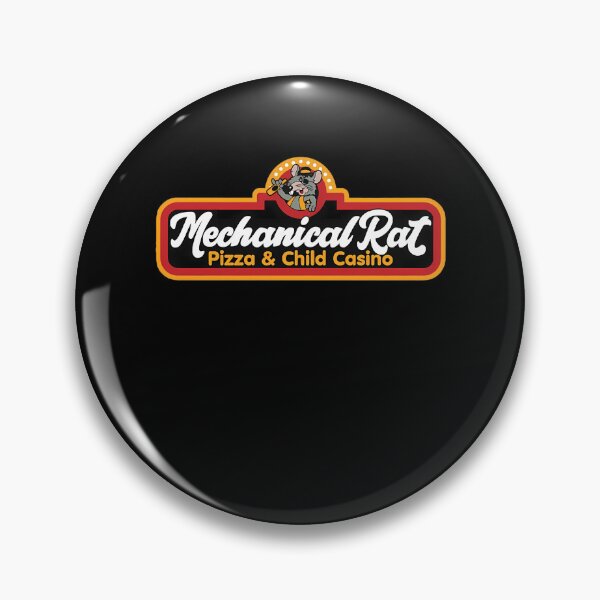 Item preview, Mechanical Rat Pizza And Child Casino Logo designed and sold by KhuzaimaSohail.