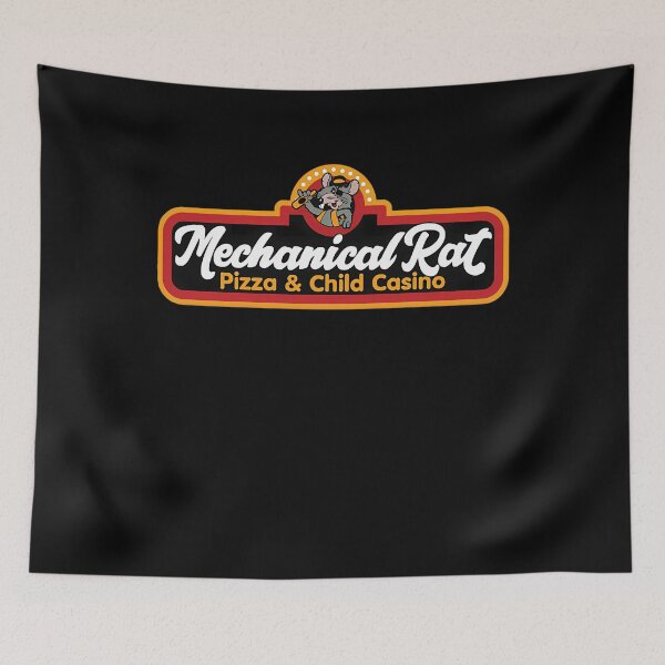 Item preview, Mechanical Rat Pizza And Child Casino Logo designed and sold by KhuzaimaSohail.