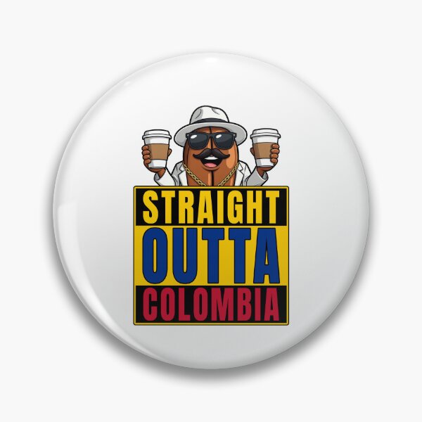 Item preview, Straight Outtta Colombia Coffee Bean - Funny Cartel Style Coffee Design designed and sold by Pendy777.