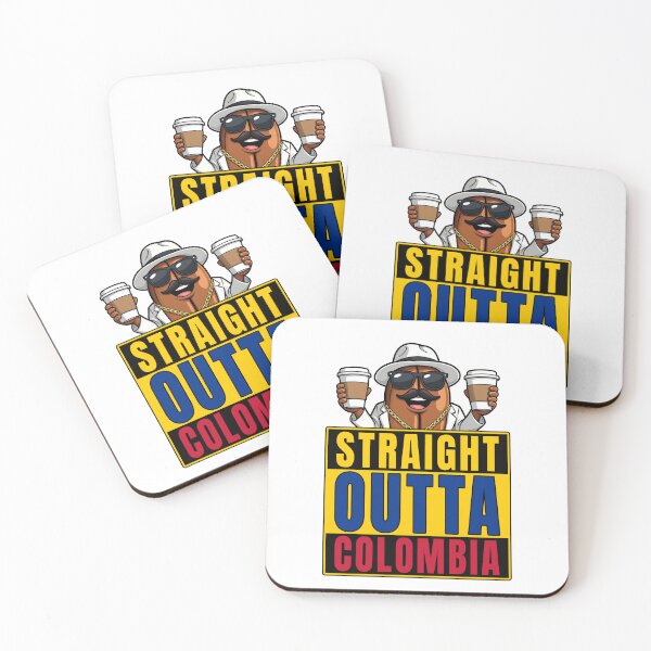 Item preview, Straight Outtta Colombia Coffee Bean - Funny Cartel Style Coffee Design designed and sold by Pendy777.