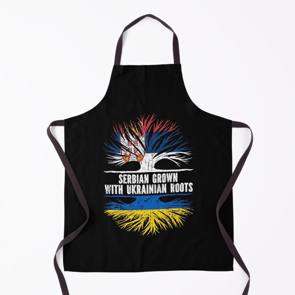 Item preview, Serbian Grown with Ukrainian Roots Flag designed and sold by CosmoKitsch.
