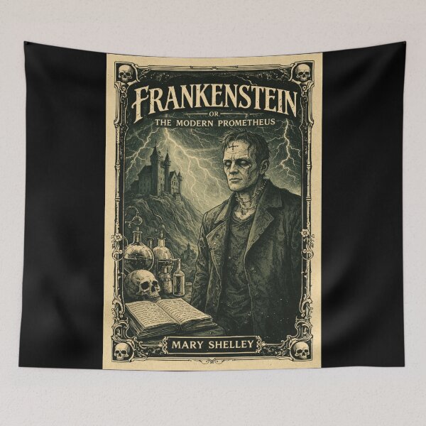 Item preview, Frankenstein - The Modern Prometheus Gothic Vintage Horror Poster designed and sold by TownWish.