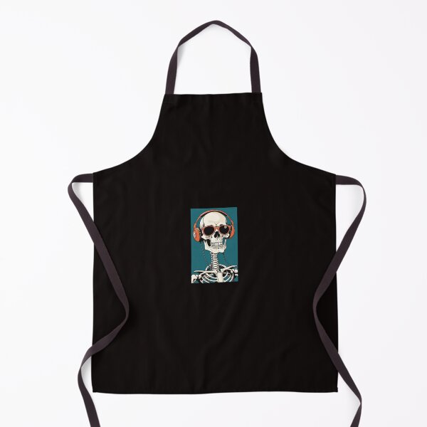 Item preview, Cool Skeleton with Headphones and Sunglasses Illustration designed and sold by GrimNest.