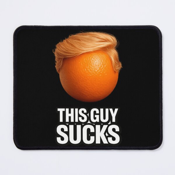Item preview, Funny Orange Meme Sticker – This Guy Sucks Parody Design designed and sold by MaxLevelMerch.