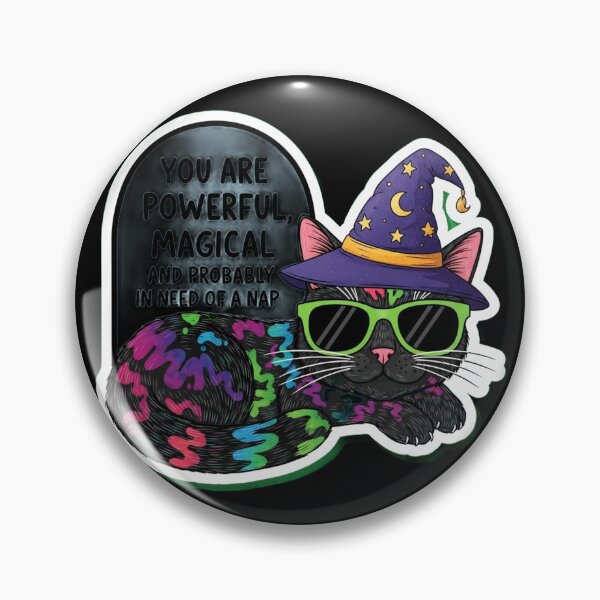 Item preview, Sarcastic Black Cat Mental Health Sticker Pack designed and sold by Cosmic Catnip Art.