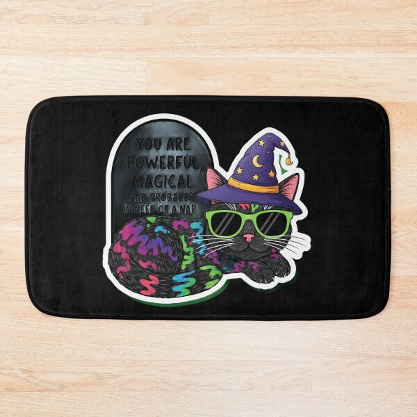 Item preview, Sarcastic Black Cat Mental Health Sticker Pack designed and sold by Cosmic Catnip Art.
