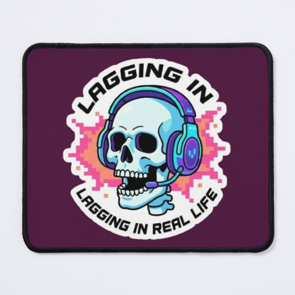 Item preview, Skeleton Gamer Lagging In Real Life Humor Gaming designed and sold by Flo974.