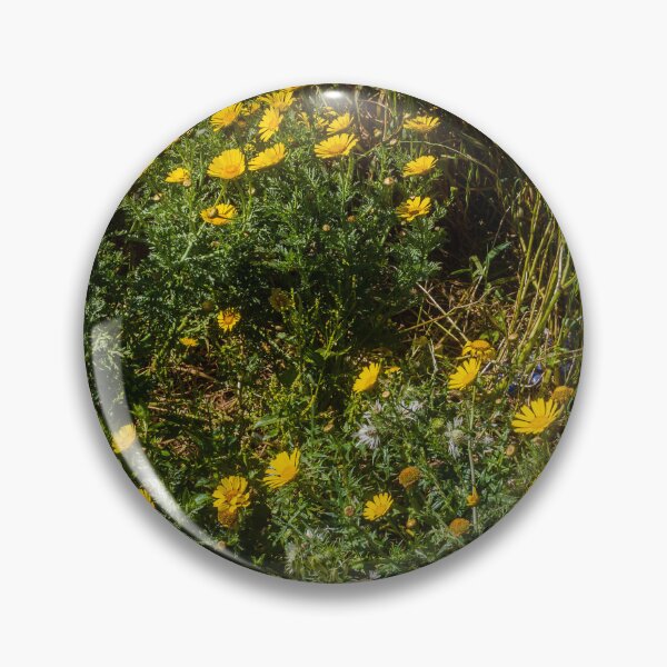 Item preview, Yellow Wildflowers and Daisies Covering a Sunny Spring Meadow in Lush Green Grass designed and sold by Nmallia.