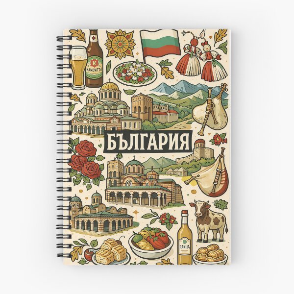 Item preview, Bulgaria — Icons of a Nation | Vintage Travel Poster Art designed and sold by FlatlineArtCo.