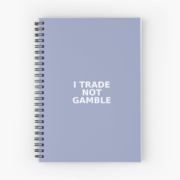 Item preview, Minimalist "i trade not gamble" design for crypto traders and investors. designed and sold by Martunge.