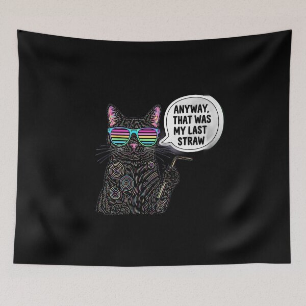 Item preview, Sarcastic Black Cat Mental Health Sticker Pack designed and sold by Cosmic Catnip Art.