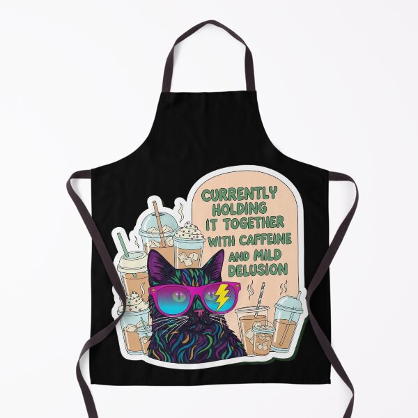 Item preview, Sarcastic Black Cat Mental Health Sticker Pack designed and sold by Cosmic Catnip Art.