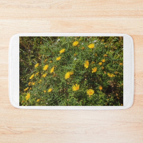 Item preview, Yellow Wildflowers and Daisies Covering a Sunny Spring Meadow in Lush Green Grass designed and sold by Nmallia.