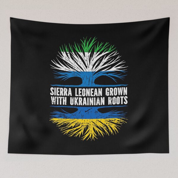 Item preview, Sierra Leonean Grown with Ukrainian Roots designed and sold by CosmoKitsch.