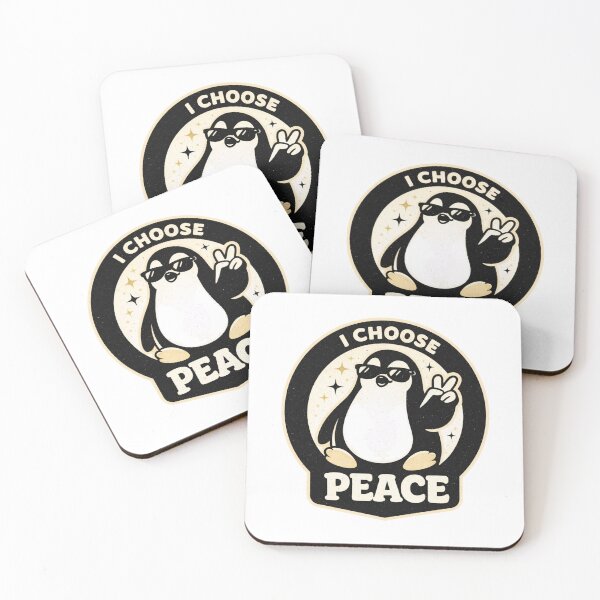 Item preview, I Choose Peace Penguin  designed and sold by LoopyPop.